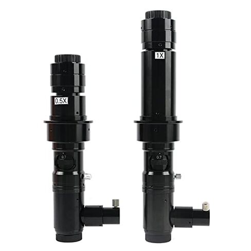 Microscope Observation 180X/300X C Mount Zoom Industrial Video Microscope Camera Coaxial Light Lens for Touch LCD ITO PCB Detection(180X) in Kuwait
