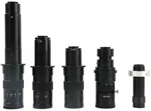 Adjustable 180X 120X 300X 200X 130X Zoom C-Mount Lens 0.7X~4.5X Magnification 25mm for HDMI USB Industrial Video Microscope Camera(New 130X), ZGYDNM6666 in Kuwait