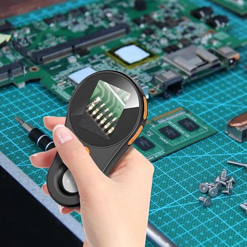 Digital Microscope Handheld - 500X Magnification Magnifier, 2.0 Inch IPS Color Screen, 200W Pixels HD Camera Focus, Built-in LED Light | Digital Magnifying Glass for Coin Jewelry PCB Repair Science in Kuwait
