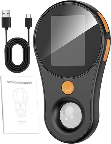 Digital Microscope Handheld - 500X Magnification Magnifier, 2.0 Inch IPS Color Screen, 200W Pixels HD Camera Focus, Built-in LED Light | Digital Magnifying Glass for Coin Jewelry PCB Repair Science in Kuwait