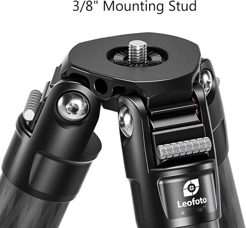 Leofoto SA-404CLX 172.9cm / 68.07in Carbon Fiber Shooting/Hunting Compact Tripod, 3/8" Mounting Stud, Max Load: 40kg / 88.18lb, 4 Section Professional Photography Tripod for Outdoor in Kuwait