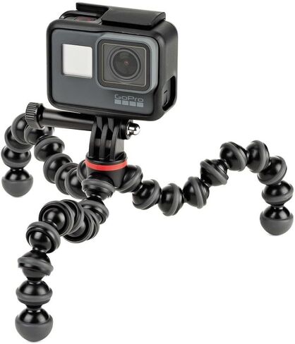 Joby GorillaPod 500 Action, Tripod for Action Cameras, GoPro and Video Cameras, for Content Creation, Vlogging, Live Streaming, TIK Tok,Black in Kuwait