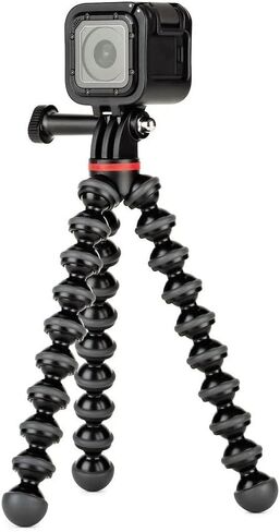 Joby GorillaPod 500 Action, Tripod for Action Cameras, GoPro and Video Cameras, for Content Creation, Vlogging, Live Streaming, TIK Tok,Black in Kuwait
