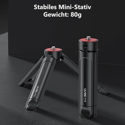 VRIG TP05 Extendable Mini Camera Tripod with 1/4" Screw, Portable Desktop Tripod Selfie Stick Handle Grip Handheld Mount for Camera Vlog Cell Phone Holder Fill-in Light Gimbal Grip Stabilizer in Kuwait