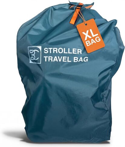 Extra Large Double Stroller Wagon Gate Check Bag for Airplane Travel [50" x 26" x 18"] 420D Waterproof Nylon | Fits Wonderfold W4, BOB Joggers, Veer, Jeep Wagon, Radio Flyer | NOT for Single Strollers in Kuwait