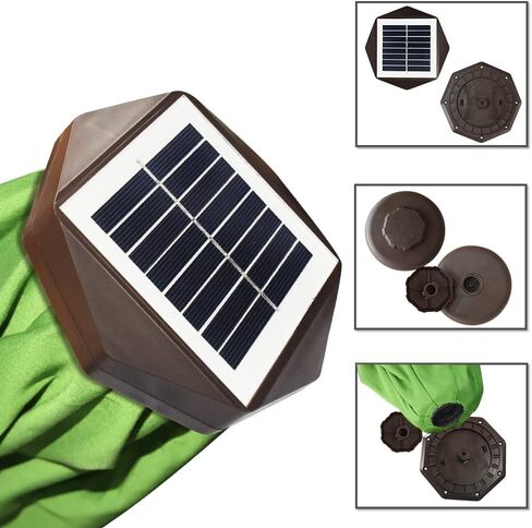 EliteShade 1 Set of 9ft Umbrella with Lights (Macaw Green) & Hitch Mount Umbrella Holder in Kuwait