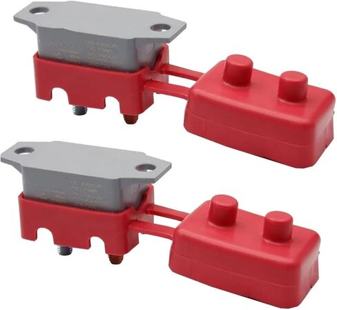 2PCS AR-20A DC 12V 24V Automatic Reset Circuit Breaker with Cover Stud Bolt in Kuwait
