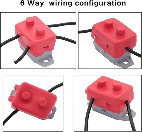 2PCS AR-20A DC 12V 24V Automatic Reset Circuit Breaker with Cover Stud Bolt in Kuwait