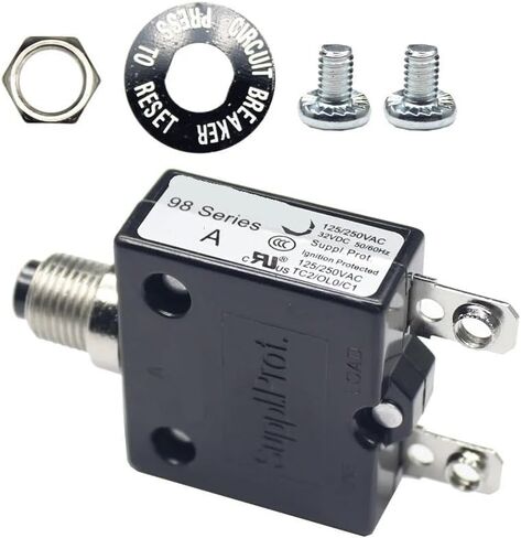 1pc 98 Series 9A Circuit Breakers of Thermal Protector with Screw termial in Kuwait