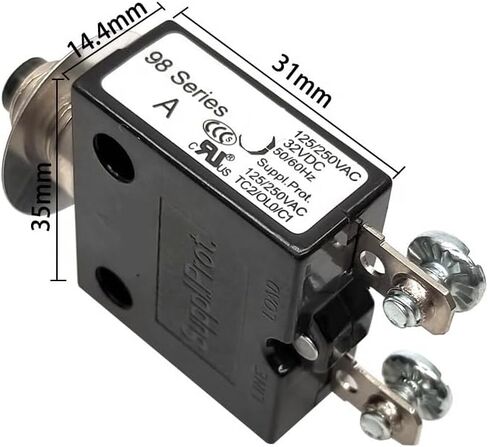 1pc 98 Series 9A Circuit Breakers of Thermal Protector with Screw termial in Kuwait