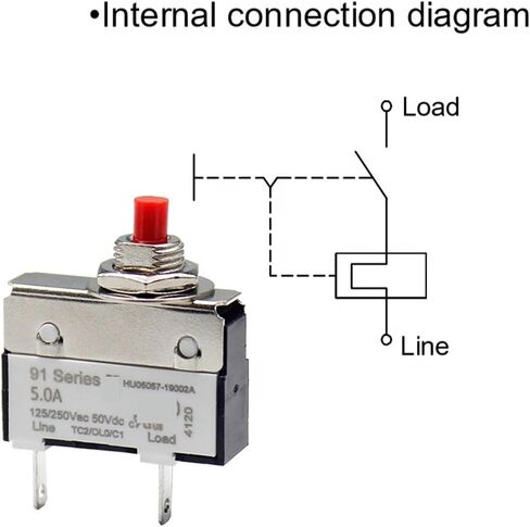 2PCS 91series 10A Miniature Circuit Breaker Overload Protector Switch in Kuwait