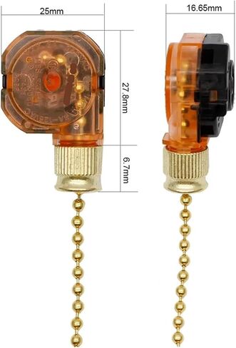 1pc 3089TB-1 Ceiling Fan Light Lamp Replacement Parts 3position 4 Wire Pull Chain Control Light Switches Pull Switch in Kuwait