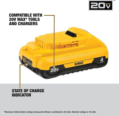 DEWALT 20V MAX 4 Ah Lithium Ion Battery 2-Pack (DCB240-2) in Kuwait