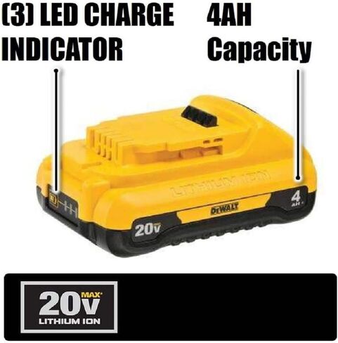 DEWALT 20V MAX 4 Ah Lithium Ion Battery 2-Pack (DCB240-2) in Kuwait
