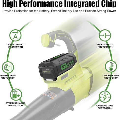 Upgraded 6.5Ah Replacement for Ryobi 40V Battery Compatible with Ryobi 40 Volt Lithium Batteries OP4026 OP40601 OP4050A OP4040 OP4030 OP4050 in Kuwait