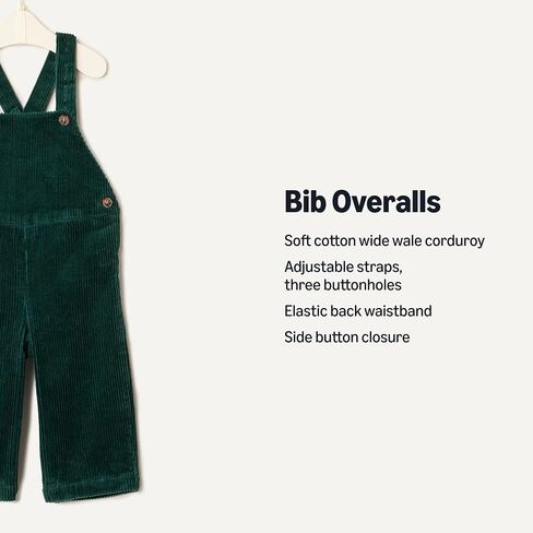 Amazon Essentials x Sofia Grainge Toddler and Baby Boys' Corduroy Bib Overall in Kuwait