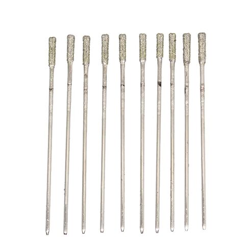 Drill Bit No. 1 2mm10pcs Set, Silicon Carbide Drill Bits, Jade Gemstone Drill Bits, Micro Solid Tip Drilling Bits, Suitable for Stone Jewelry Jade Dr (#1 2mm(10 Pieces) in Kuwait