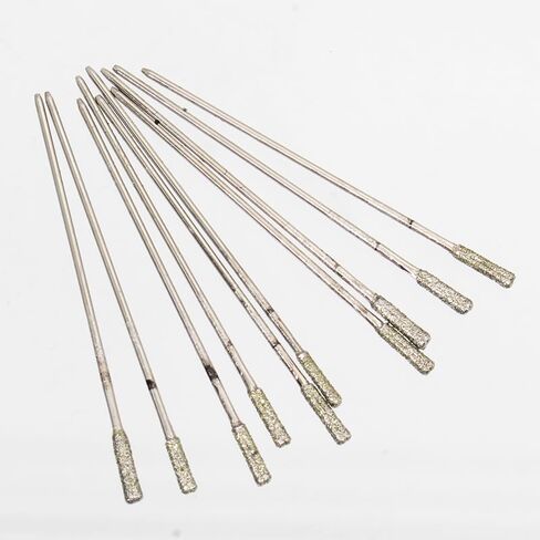 Drill Bit No. 1 2mm10pcs Set, Silicon Carbide Drill Bits, Jade Gemstone Drill Bits, Micro Solid Tip Drilling Bits, Suitable for Stone Jewelry Jade Dr (#1 2mm(10 Pieces) in Kuwait