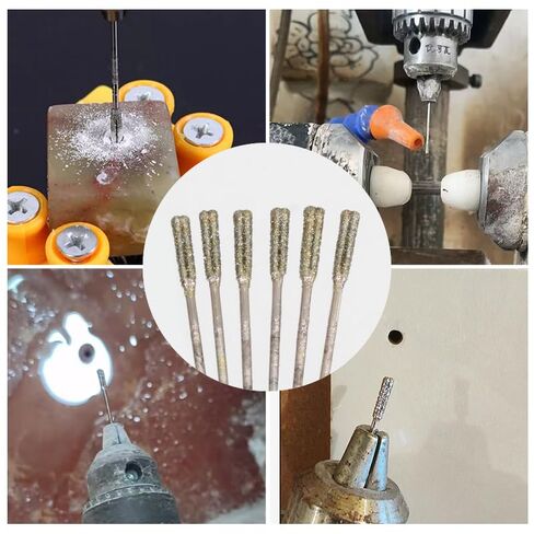 Drill bit No. 4 1.4mm 10pcs Set, Silicon Carbide Drill Bits, Jade Gemstone Drill Bits, Micro Solid Tip Drilling Bits, Suitable for Stone Jewelry Jade Dr (4 1.4mm(10 Pieces) in Kuwait