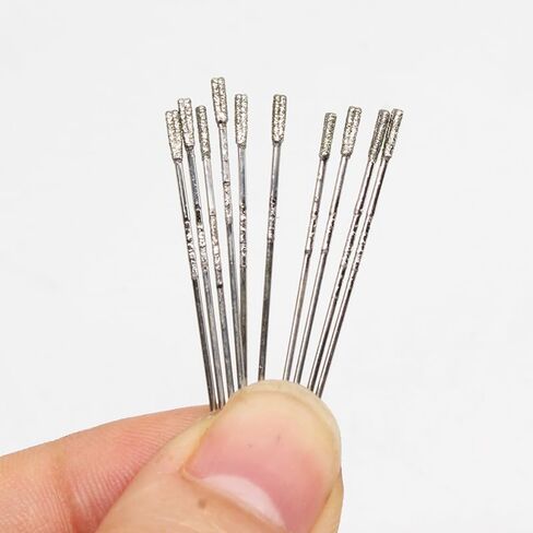 Drill bit No. 4 1.4mm 10pcs Set, Silicon Carbide Drill Bits, Jade Gemstone Drill Bits, Micro Solid Tip Drilling Bits, Suitable for Stone Jewelry Jade Dr (4 1.4mm(10 Pieces) in Kuwait