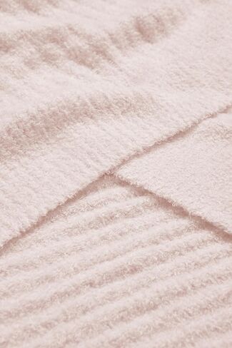 Barefoot Dreams® CozyChic Lite® Ribbed Blanket, Pink, 30"x40" in Kuwait