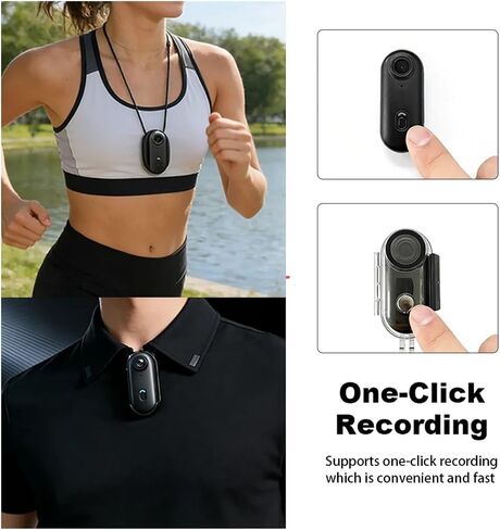4K HD WiFi Mini POV Camera, Magnetic Waterproof Clip Wearable Thumb Recorder for Chest Motorcycle Cycling Vlog in Kuwait