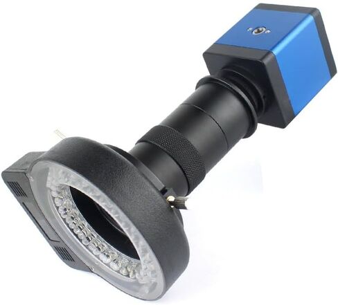 Digital Video Monocular Microscope Compatible CameraLens& LED Circular Lamp for Solder Phone Repair in Kuwait