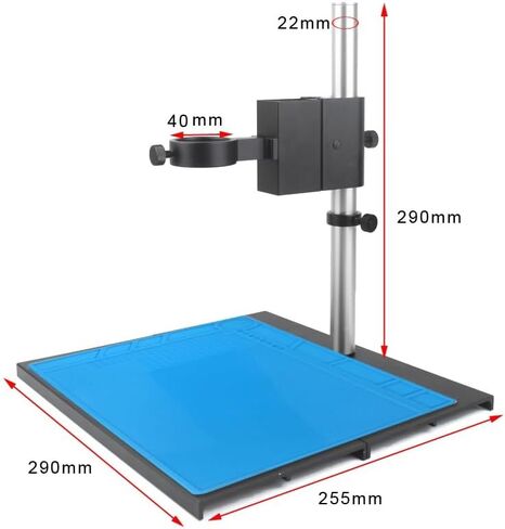 Digital Video Monocular Microscope Compatible CameraLens& LED Circular Lamp for Solder Phone Repair in Kuwait