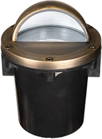VOLT 12V Waterproof IP68 3-in-1 in-Grade Light (Beacon Top) | Brass Top, Bronze Finish, Low Voltage, Lamp Ready, Ideal for Outdoor Path Garden Deck Yard or Pond in Kuwait