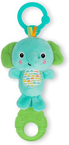 Bright Starts Tug Tunes On-the-Go Toy for Stroller and Carriers - Elephant - Unisex, Newborn + in Kuwait