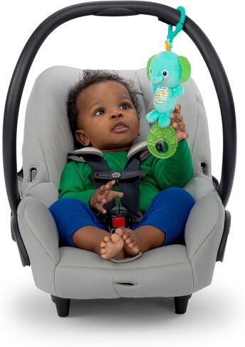 Bright Starts Tug Tunes On-the-Go Toy for Stroller and Carriers - Elephant - Unisex, Newborn + in Kuwait