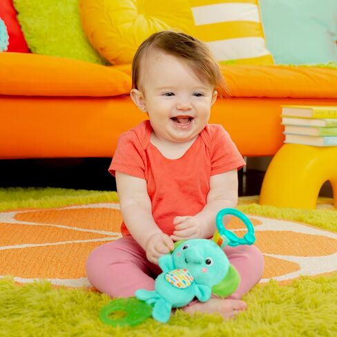 Bright Starts Tug Tunes On-the-Go Toy for Stroller and Carriers - Elephant - Unisex, Newborn + in Kuwait