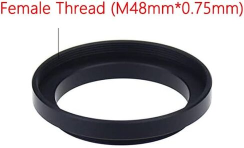 Telescope Accessories M48 to M42 Telescope Adapter Ring Aluminium Alloy Female Thread T(M48mm*0.75mm) to Male Thread T2(M42*0.75mm)(M48F-M42M 7mm) in Kuwait