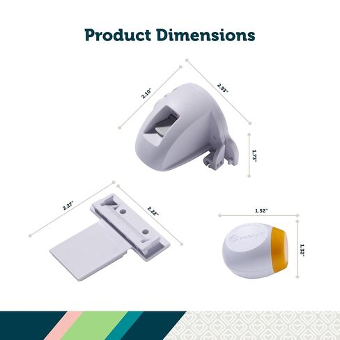Safety 1st Secure-to-Explore Adhesive Magnetic Lock Keys, 2 Extra Keys, White in Kuwait