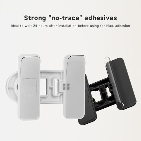 2 Pack Child Proof Refrigerator Lock with Sticky Adhesive Pads, kids Safety Locks for Doors, RV Refrigerator, Oven Lock Safety Baby Cabinet Locks, Black in Kuwait