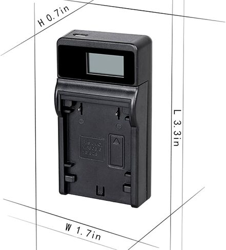 LCD Micro USB Battery Charger for Canon PowerShot SX240HS SX270HS SX260HS SX280HS SX510HS SX520HS SX530HS SX540HS SX600HS SX610HS SX700HS SX710HS Digital Camera in Kuwait