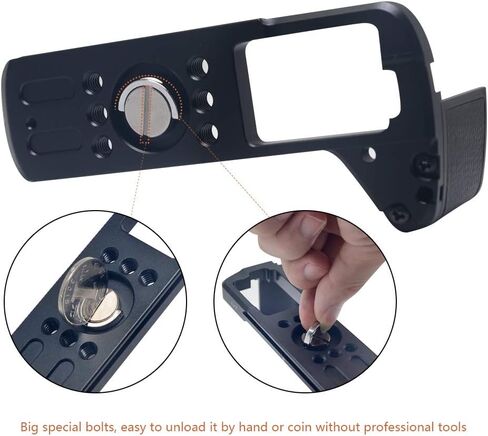 MCO-XT2 Metal Hand Grip+Quick Release Plate Fit Fujifilm Fuji X-T2 X T2 X-T2 as MHG-XT2 Replacement in Kuwait