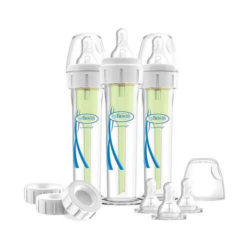Dr. Brown's Accufeed 60 Bottle with Preemie Flow and Level T Nipples, 2 oz/60 mL, BPA-Free, 0m+, 3-Count in Kuwait