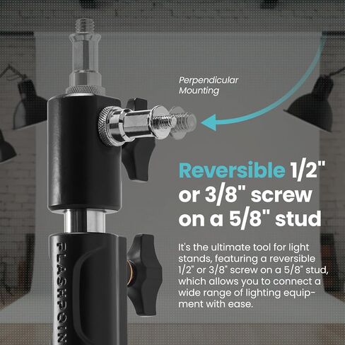Pro Air-Cushioned Heavy-Duty Light Stand (Chrome, 9.5') in Kuwait