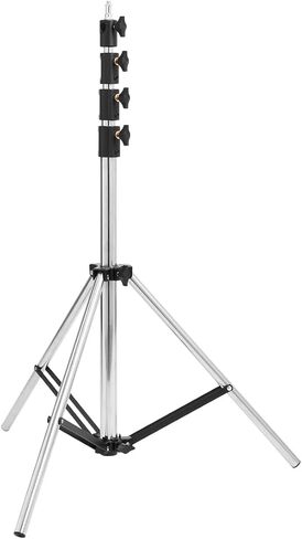 Pro Air-Cushioned Heavy-Duty Light Stand (Chrome, 9.5') in Kuwait