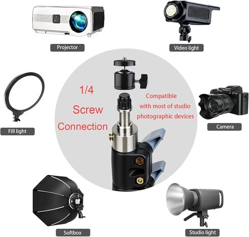 Photography Light Stand 110 inches/2.8 Meters Adjustable，Capable of Supporting up to 20KG Light Tripod，It Features a Gimbal and is Suitable for Fill Lights，softboxes, Cameras, Live Video Recording in Kuwait