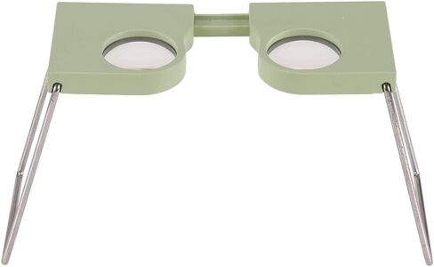 Wearable 4X Pocket Stereoscope - Lightweight Microscope with Adjustable 55-75 mm Lens Distance, Essential for Examiners, Surveyors, Engineers & Architects(2PCS) in Kuwait