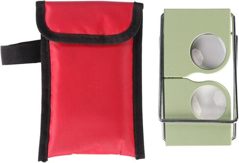 Wearable 4X Pocket Stereoscope - Lightweight Microscope with Adjustable 55-75 mm Lens Distance, Essential for Examiners, Surveyors, Engineers & Architects(2PCS) in Kuwait