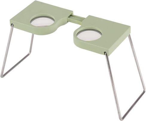 Wearable 4X Pocket Stereoscope - Lightweight Microscope with Adjustable 55-75 mm Lens Distance, Essential for Examiners, Surveyors, Engineers & Architects(2PCS) in Kuwait