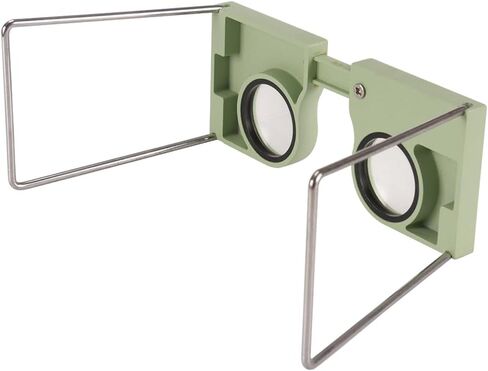 Wearable 4X Pocket Stereoscope - Lightweight Microscope with Adjustable 55-75 mm Lens Distance, Essential for Examiners, Surveyors, Engineers & Architects(2PCS) in Kuwait