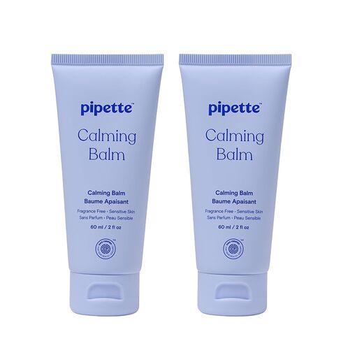 Pipette Calming Balm, 2 Fl Oz (Pack of 2), Multipurpose Dry Skin Relief, Squalane Moisturizer, Fragrance‑Free for Sensitive Skin in Kuwait