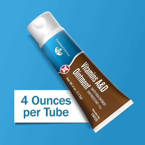 Vitamin A&D Ointment for Baby Diaper Rashes - 4 oz of A and D Ointment for Adults, Seniors, and Babies in Kuwait