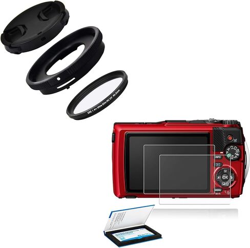JJC Lens Kit for Olympus Tough TG-7+TG-7 TG-6 TG-5 TG-4 Screen Protector in Kuwait