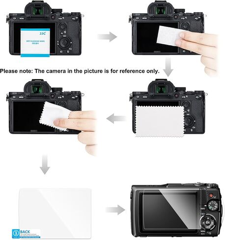 JJC Lens Kit for Olympus Tough TG-7+TG-7 TG-6 TG-5 TG-4 Screen Protector in Kuwait
