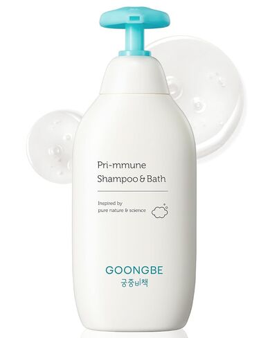 GOONGBE Baby Skincare Duo Set - Korean Baby Skincare & Bath Time Essentials - Shampoo & Bath, Moisutre Lotion - Travel Sized Hydrating & Nourishing Wash and Moisturizer, 2 Items in Kuwait
